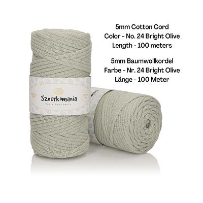 [Premium] 5mm Polyester Cord (100m) Macrame Rope DIY Handcraft | Yarn |  Decor | Fiber Art Supply