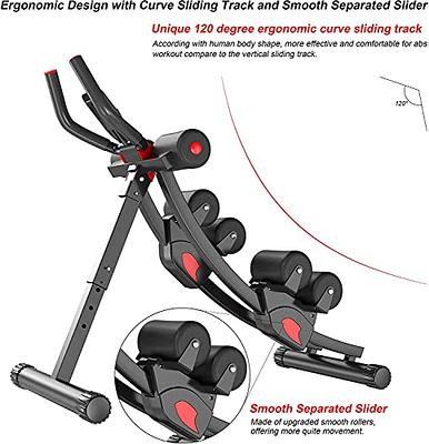 Fitlaya Fitness ab Machine, ab Workout Equipment for Home Gym, Height  Adjustable ab Trainer, Foldable Fitness Equipment.