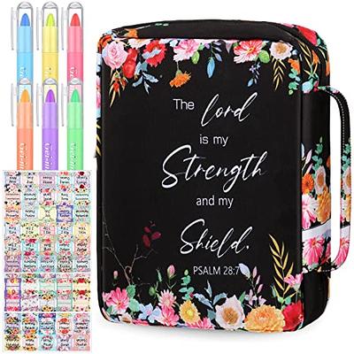  4 Pieces Inspirational Bible Verse Pencil Pouch Christian Pencil  Case Scripture Makeup Bags Canvas Cosmetic Bags for Students Office  Journaling Supplies (Bible Verse Pattern,7.8 x 3.8 Inch) : Arts, Crafts &  Sewing
