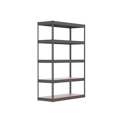 Kobalt Steel Heavy Duty 3-Tier Utility Shelving Unit (48-in W x 24-in D x  47-in H), Black