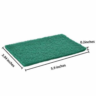 Jetec Scrub Pads Scouring Pads Sponge Dish Scrubber Scouring Pads Cleaning  Non Scratch Pads for Kitchen Scrubbers Dishes Cleaning (Green, 40 Pieces)