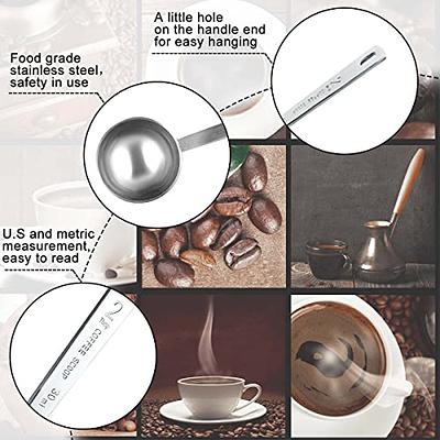 2pcs Measuring Spoon, Stainless Steel Coffee Measuring Spoon, 1/8 Cup 30ml  Measuring Table Spoon for Measuring Coffee, Tea, Sugar, Flour