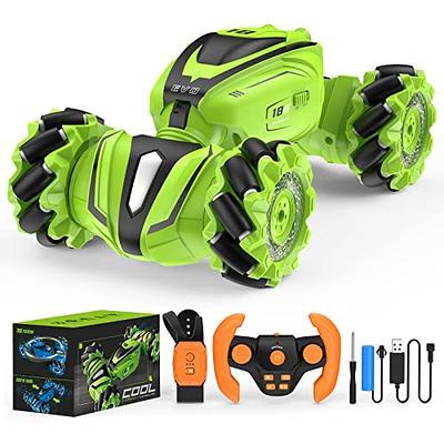 Axirata Gesture Sensing RC Stunt Car with Lights & Music for Kids 6-12 Year  Old 4WD 2.4GHz Hand Controlled Remote Control Car 360° Rotation Off-Road