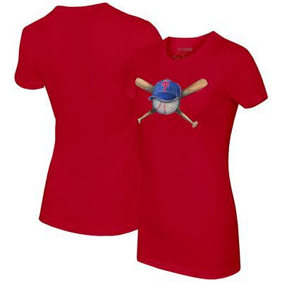 Lids Cincinnati Reds Tiny Turnip Women's Logo Mom T-Shirt - Red