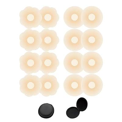 Nunibum 6 Pairs Nipple Covers Silicone Pasties for Women, Reusable  Nippleless Covers Invisible Adhesive Sticky Breast Petals Cream - Yahoo  Shopping