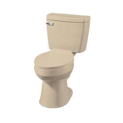 Project Source Pro-Flush Black Dual Flush Elongated Chair Height 2-piece  WaterSense Toilet 12-in Rough-In 1.1-GPF in the Toilets department at