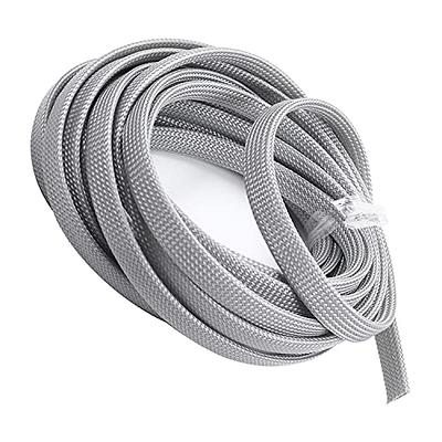 Cable Sleeves - PET Expandable Wire Loom 3/8-25ft, Braided Wire Hider  Mesh, Cord Management Organizer for USB Power Video Cable, Flexible Wrap  Cover