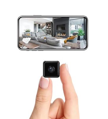  Mini Wireless Hidden Camera WiFi Camera HD 1080P Indoor Home  Security Cameras with Feed Covert Baby Nanny Cam Tiny Smart Pet Dog Cameras  with Night Vision and Motion Detection 