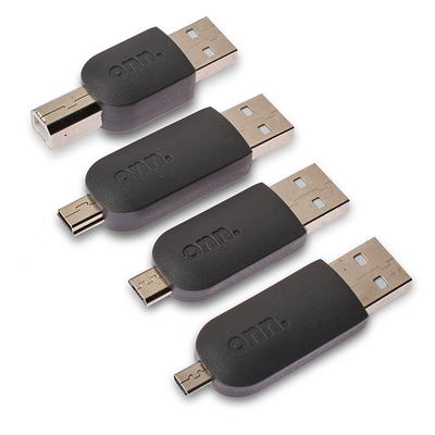 onn. USB-C to USB Female Adapter, 4