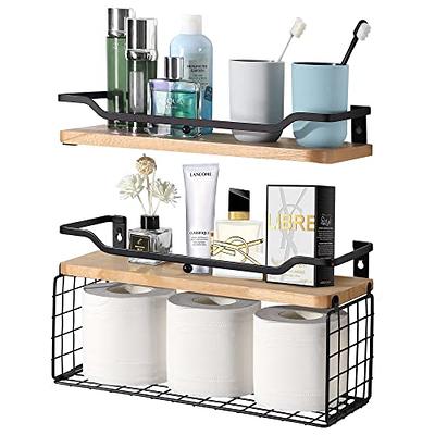 Wall Mounted Storage Rack, Floating Shelf Shower Caddy For