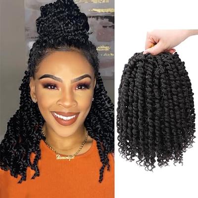  Passion Twist Crochet Hair 10 Inch Pre-twisted