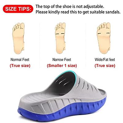 STQ Womens Sandals Comfortable Recovery Memory Foam Slides for Outdoor