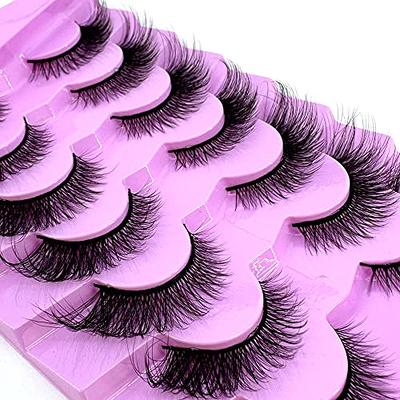 SEMATA 15MM Manga Lashes Faux Mink Lashes Wispy False Lashes Natural Look  Korean Anime Eyelashes Look Like Individual Lashes with Clear Band 10 Pairs  - Yahoo Shopping