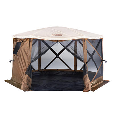 Core Blue 10-Person Pop-Up Tent with LED Lights, Instant Setup