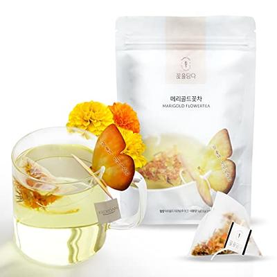 KKOKDAM Korean Tea Bags - Marigold Butterfly Tea Bags - Decaf Tea