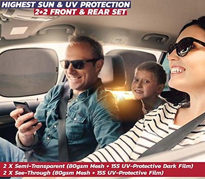 WIN.MAX Sun Protection Car Baby Sun Protection with Certified UV  Protection, Universal Sun Visor Car Netting for Side Windows Mesh Material  Protects Passengers, Baby, Children and Pets, Pack of 2 : 