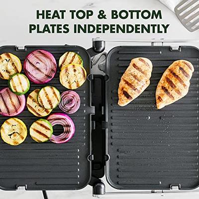 2-in-1 Nonstick Electric Griddle & Grill with Reversible Cooking Plate (1800w)