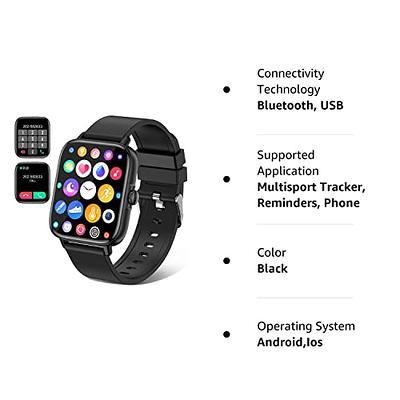 CODMETQL 2023 Smart Watch with Text and Bluetooth Call Receive/Dial Smart  Watch for Android iOS Phone Compatible IP67 Waterproof Fitness Activity  Tracker Watch Heart Rate Sleep Blood Pressure Monitor - Yahoo Shopping