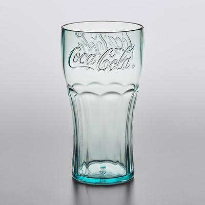 GET 1116-JC Bell 16 oz. Jade Coca-Cola® SAN Plastic Soda Glass