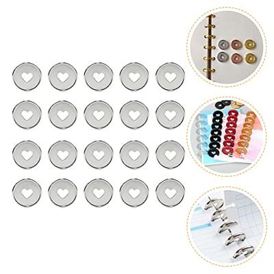 NUOBESTY 40pcs Heart Binder Book Binder Rings Round Plastic Binder Rings  Planner Discbound Notebook Open Buckles Notebook Disc Heart Discbound Metal  Book Rings Artwork Office Loose Leaf Pp - Yahoo Shopping