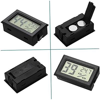 DOQAUS 3 Pack Digital LCD Hygrometer Indoor Thermometer Humidity Gauge for  Home,Bedroom,Office,Greenhouse, Humidity Meter ,Room Thermometer ,Black