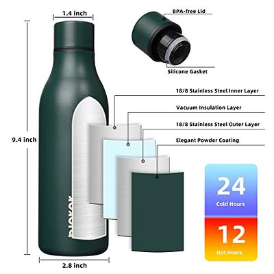 BJPKPK Insulated Water Bottles, 18oz Stainless Steel Metal Water Bottle  with Strap, BPA Free Leak Proof Thermos, Mugs, Flasks, Reusable Water  Bottle for School, Sports & Travel, Army Green - Yahoo Shopping