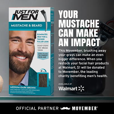 Just For Men Mustache & Beard Beard Coloring For Gray Hair With