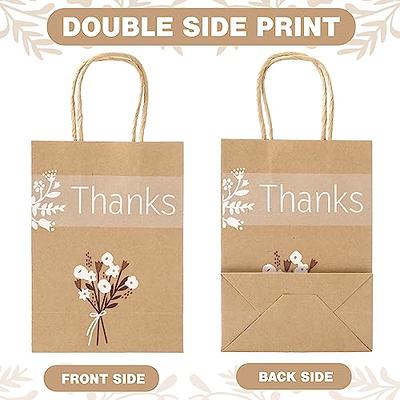 24 Pcs Thank You Wedding Gift Bags Bulk Wedding Paper Gift Bag with Handles  Thank You Paper Bags Wedding Welcome Bags Wedding Favor Bags for Guests