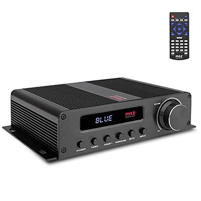 Pyle Wireless Bluetooth Home Power Amplifier - 200 Watt Audio Stereo  Receiver w/USB Port, AUX in, FM Radio, 2 Karaoke Microphone Input, Remote -  Home Entertainment System - Pyle PDA5BU.5 - Yahoo Shopping