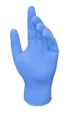 50-Count Grease Monkey Nitrile Heavy Duty Disposable Gorilla Grip Gloves ( Large)