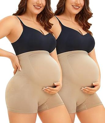 LANCS Maternity Shorts Shapewear Pregnancy Panties High Waist Maternity  Underwear Over Bump for Dresses Baby Shower (as1, alpha, m, regular,  regular, Beige&Beige) - Yahoo Shopping
