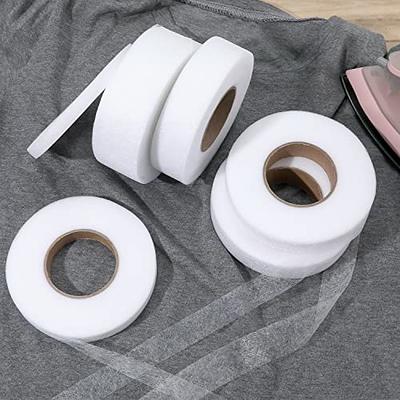  2 Rolls 140 Yards Iron On Hem Tape-Adhesive Hem Tape for Pants  Jeans Curtains Dress Sewing Fabric Clothes, Fabric Tape No Sew Hemming  Tape, White, Black : Arts, Crafts & Sewing