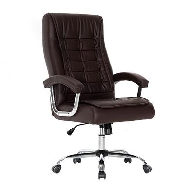 Executive Computer Office Desk Chair High Back Faux Leather Swivel Chair  Black