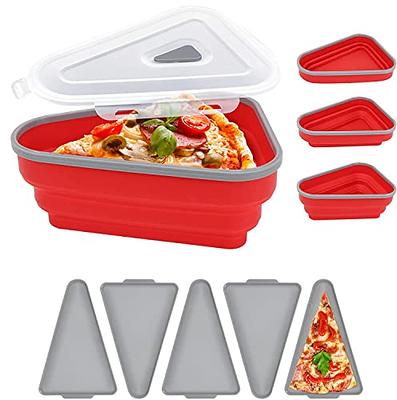  Pizza Storage Container Collapsible with Cutter, Organize and  save space with our Adjustable Pizza Slice Container, complete with 5  microwavable serving trays BPA-free, microwave & dishwasher safe : Home &  Kitchen