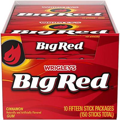 Wrigleys Big Red chewing gum, Cinnamon,40 pack, 5 sticks per pack