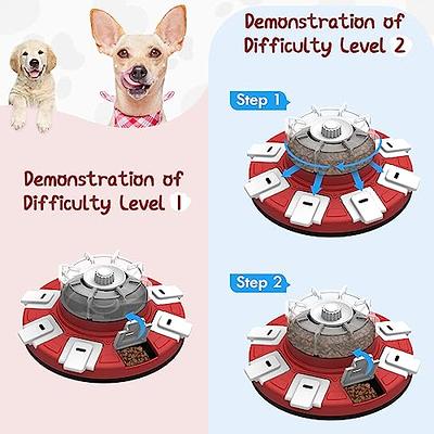 Holihoos Dog Puzzle Toys, Interactive Dog Toys for IQ Training & Mental  Enrichment, Treat Food Dispensing Slow Feeding to Aid Pet Digestion Level 1  