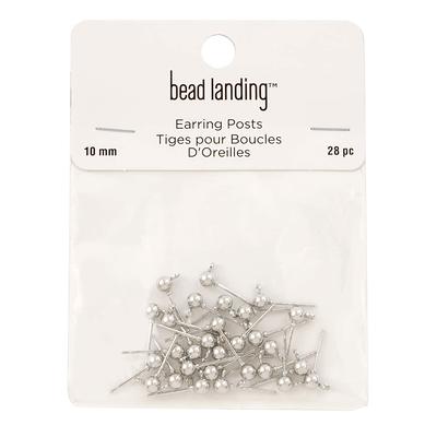 Bead Landing™ Butterfly Shape Earring Backs, Rhodium