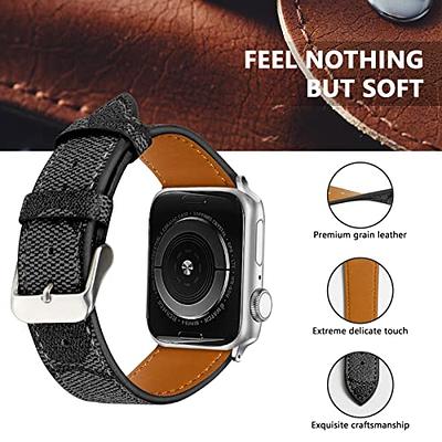 Luxury Leather Watch Band Strap For Apple Watch Series 9 8 7 6 5 4 45mm  41mm SE