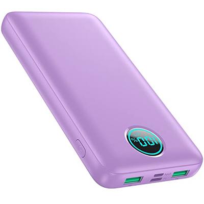 Portable Charger Power Bank 30,800mAh LCD Display Power Bank,25W PD Fast  Charging +QC 4.0 Quick Phone Charging Power Bank Tri-Outputs Battery Pack  Compatible with iPhone,Android etc(Purple) - Yahoo Shopping