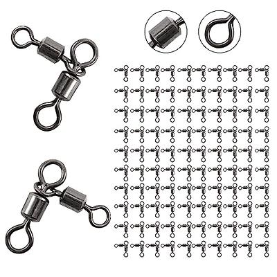 Goture Fishing Swivels, 100pcs Snap Swivels Fishing Tackle