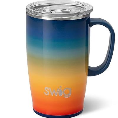 Swig 18Oz Travel Mug, Insulated Tumbler with Handle and Lid, Cup