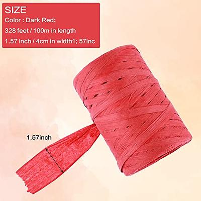 Red Craft Raffia Rolls