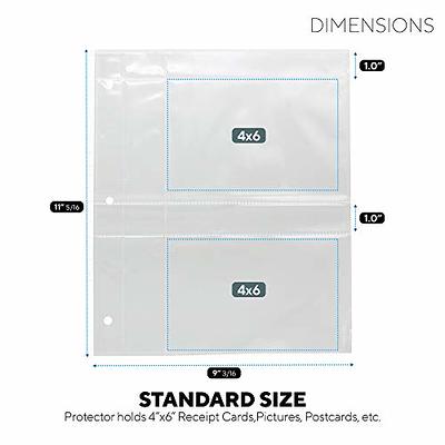 Sheet Protectors for 3 Ring Binder - 500 Premium Clear Plastic