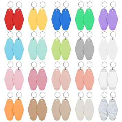 100pcs Plastic Keychain Clips, Small Plastic Keychain Clips Clear Acrylic  Plastic Keychain Connector Snaps for Office Credit Card Craft Jewelry  Making