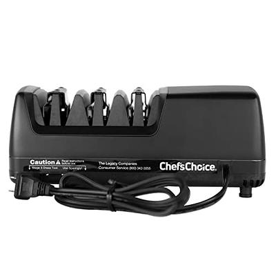 Chef'sChoice 15XV EdgeSelect Professional Electric Knife Sharpener with  100-Percent Diamond Abrasives and Precision Angle Guides for Straight Edge  and