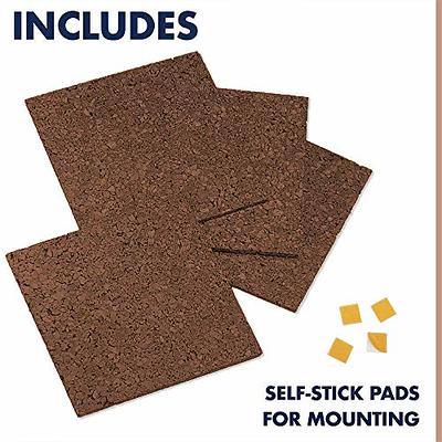 Adhesive Cork Board For Wall 12Inx12in -1/4In Thick Square Bulletin Boards  With 50 PCS Push Pins - AliExpress