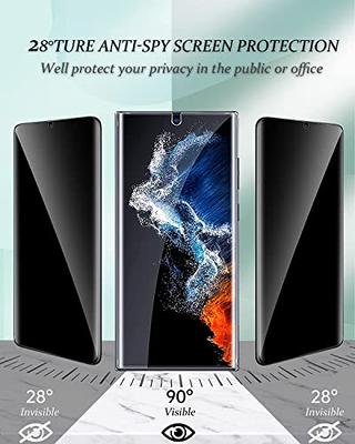 Tempered Glass Screen Protector + Camera Lens Protector (Black) for Samsung  Galaxy S23 Ultra