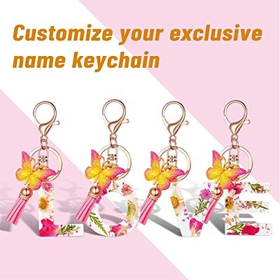 Suweibuke Cute Beige Key Chains for Women Girls, Initial Letter Keychains  with White Tassel, Charms for Key Handbags Backpacks (M) - Yahoo Shopping