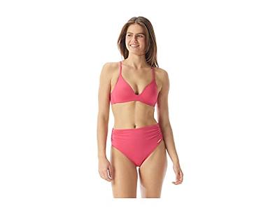 Vince Camuto Riviera Solids Molded Bikini Top w/Soft Cups Dragon Fruit XS -  Yahoo Shopping