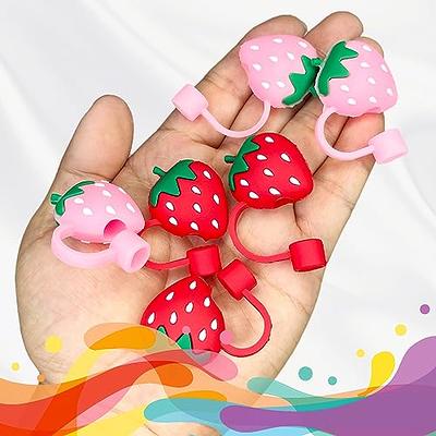 Straw Covers Cap for Tumblers Cup, Cute Straw Topper, Silicone Straw Tip  Covers for Drinking Straws (8mm strawberry) - Yahoo Shopping